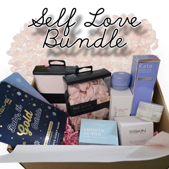 Ultimate Self‑Love Kit 10pc Skin Hair Sleep Care Set w/ Luxe Beauty & Spa Items - Picture 1 of 16